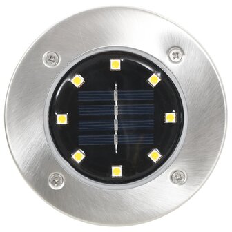 Grondlampen 8 st solar LED wit 3