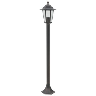 Paalverlichting voor tuin E27 110 cm aluminium brons 6 st 3