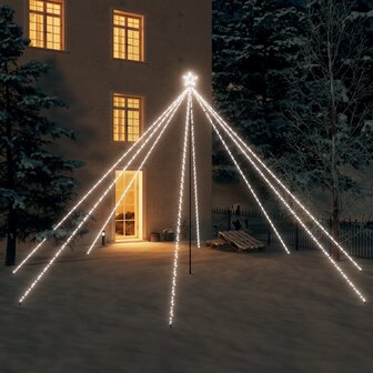 Kerstboomverlichting 800 LED&amp;apos;s binnen/buiten 5 m koudwit 1