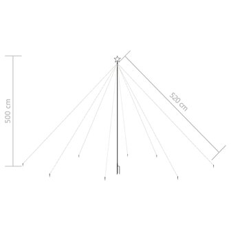 Kerstboomverlichting 800 LED&amp;apos;s binnen/buiten 5 m koudwit 8