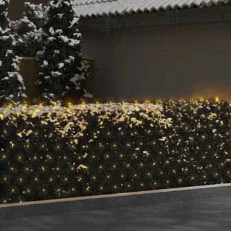 Kerstnetverlichting 204 LED&amp;apos;s binnen en buiten 3x2 m warmwit 3