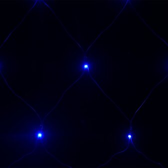 Kerstnetverlichting 544 LED&amp;apos;s binnen en buiten 4x4 m blauw 5