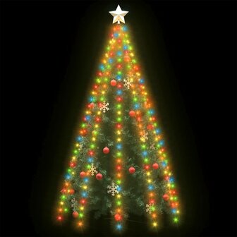 Kerstboomverlichting met 300 LED&amp;apos;s meerkleurig net 300 cm 3