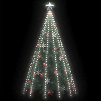 Kerstboomverlichting met 500 LED&amp;apos;s koudwit binnen/buiten 500 cm 3