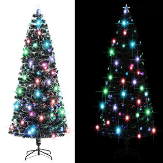 Kerstboom met LED en standaard 240 cm glasvezel 1