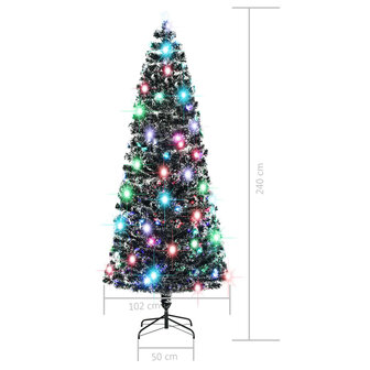 Kerstboom met LED en standaard 240 cm glasvezel 7