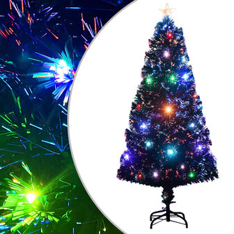 Kerstboom met LED en standaard 120 cm glasvezel 1