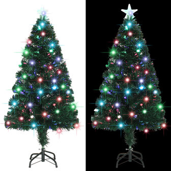 Kerstboom met LED en standaard 120 cm glasvezel 4