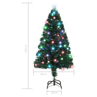 Kerstboom met LED en standaard 120 cm glasvezel 10