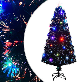 Kerstboom met LED en standaard 150 cm glasvezel 1