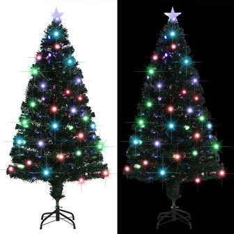 Kerstboom met LED en standaard 150 cm glasvezel 4