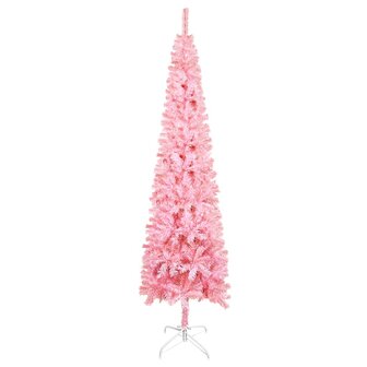 Kerstboom smal 120 cm roze  2