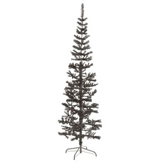 Kerstboom smal 180 cm zwart  2