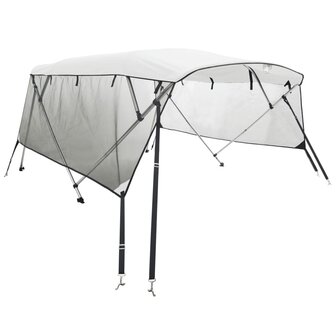 Biminitop 3 bogen met mesh zijwanden 183x(185-198)x137 cm 2