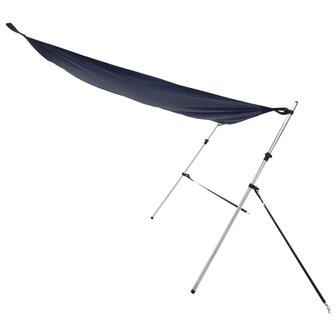 Schaduwdoek T-top 174x205x(115-194) cm marineblauw 4