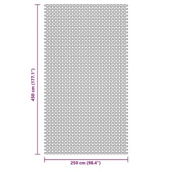 Kampeerkleed 4,5x2,5 m antracietkleurig 7