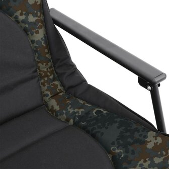 Visbed met verstelbare modderpoten inklapbaar camouflage 10