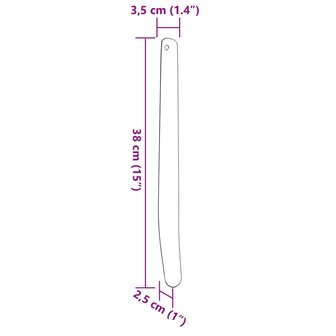 Zweetschrapers paard 3 st aluminium zilverkleurig 6