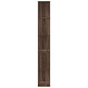 Boekenkast 5-laags 45x23,5x162,5 cm hout bruin eikenkleurig 4