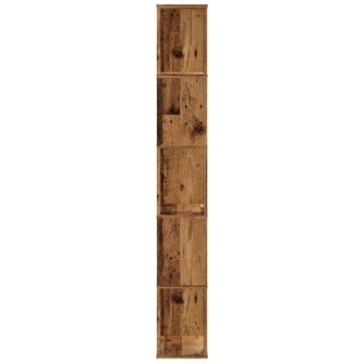 Boekenkast 5-laags 45x23,5x162,5 cm bewerkt hout oud hout 4