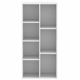 Boekenkast 50x25x105 cm bewerkt hout wit 4