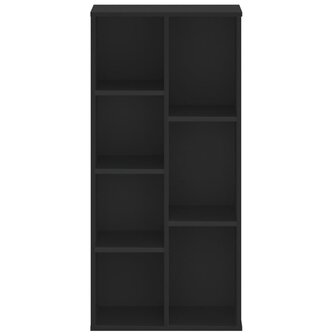 Boekenkast 50x25x105 cm bewerkt hout zwart 4