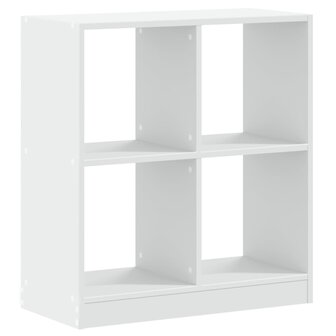 Boekenkast 68,5x32x75 cm bewerkt hout wit 2