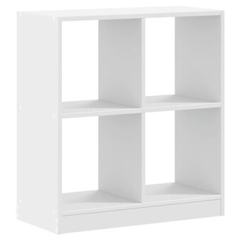 Boekenkast 68,5x32x75 cm bewerkt hout wit 6