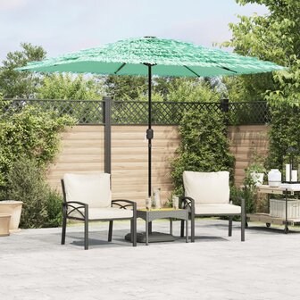 Parasol met stalen paal 300x200x250 cm groen 1