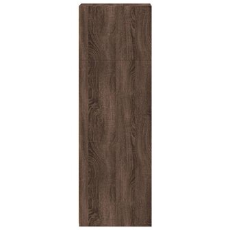 Hoge kast 30x41x124 cm bewerkt hout bruin eikenkleur 5