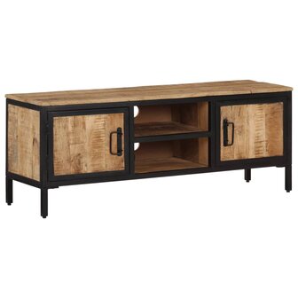 Tv-meubel 110x30x40 cm massief ruw mangohout 1