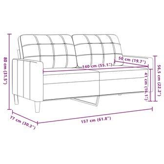 2-delige Loungeset met kussens fluweel zwart 7