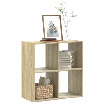 Boekenkast 68,5x32x68,5 cm bewerkt hout sonoma eikenkleurig 1