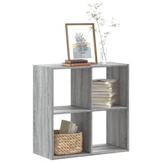 Boekenkast 68,5x32x68,5 cm bewerkt hout grijs sonoma eiken 1