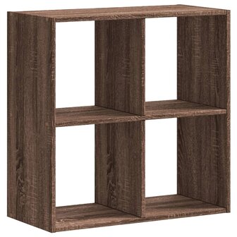 Boekenkast 68,5x32x68,5 cm bewerkt hout bruin eikenkleur 6