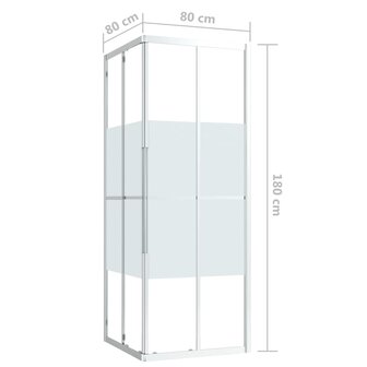 Douchecabine 80x80x180 cm ESG 9