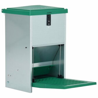 Pluimveevoerbak automatisch met pedaal 8 kg 1