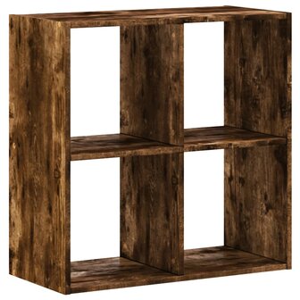 Boekenkast 68,5x32x68,5 cm bewerkt hout gerookt eikenkleurig 2