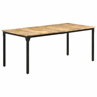 Eettafel 180x90x76 cm ruw mangohout 8