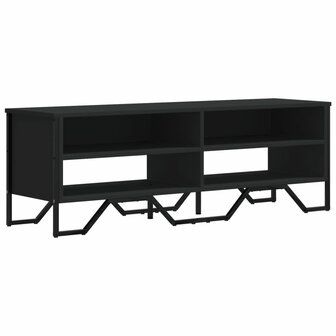 Tv-meubel 122x34x41 cm bewerkt hout zwart 2