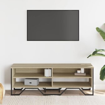 Tv-meubel 122x34x41 cm bewerkt hout sonoma eikenkleurig 3