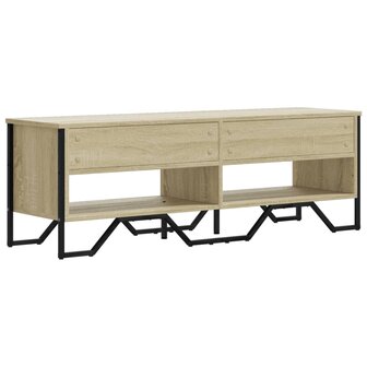 Tv-meubel 122x34x41 cm bewerkt hout sonoma eikenkleurig 6