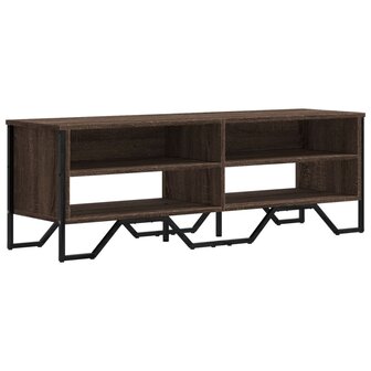 Tv-meubel 122x34x41 cm bewerkt hout bruin eikenkleurig 2