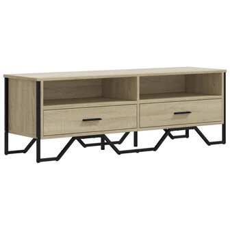 Tv-meubel 122x34x41 cm bewerkt hout sonoma eikenkleurig 2