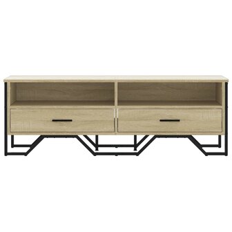 Tv-meubel 122x34x41 cm bewerkt hout sonoma eikenkleurig 4