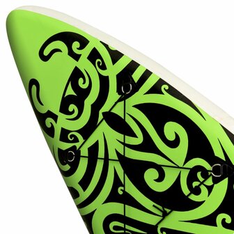 Stand Up Paddleboardset opblaasbaar 320x76x15 cm groen 9