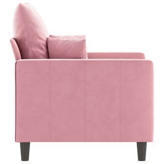 Fauteuil 60 cm fluweel roze 4