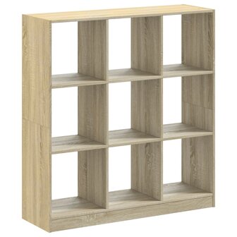 Boekenkast 102x32x108 cm bewerkt hout sonoma eikenkleurig 2