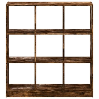 Boekenkast 102x32x108 cm bewerkt hout gerookt eikenkleurig 4