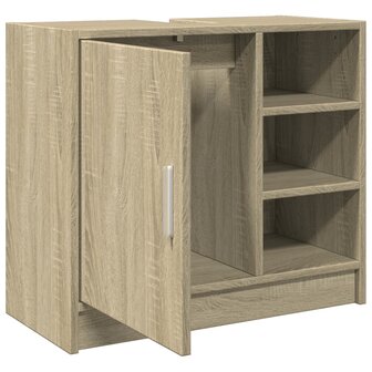 Wastafelkast 63x29x55 cm bewerkt hout sonoma eikenkleurig 5